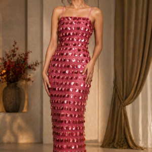 ROSE PINK SEQUIN DRESS